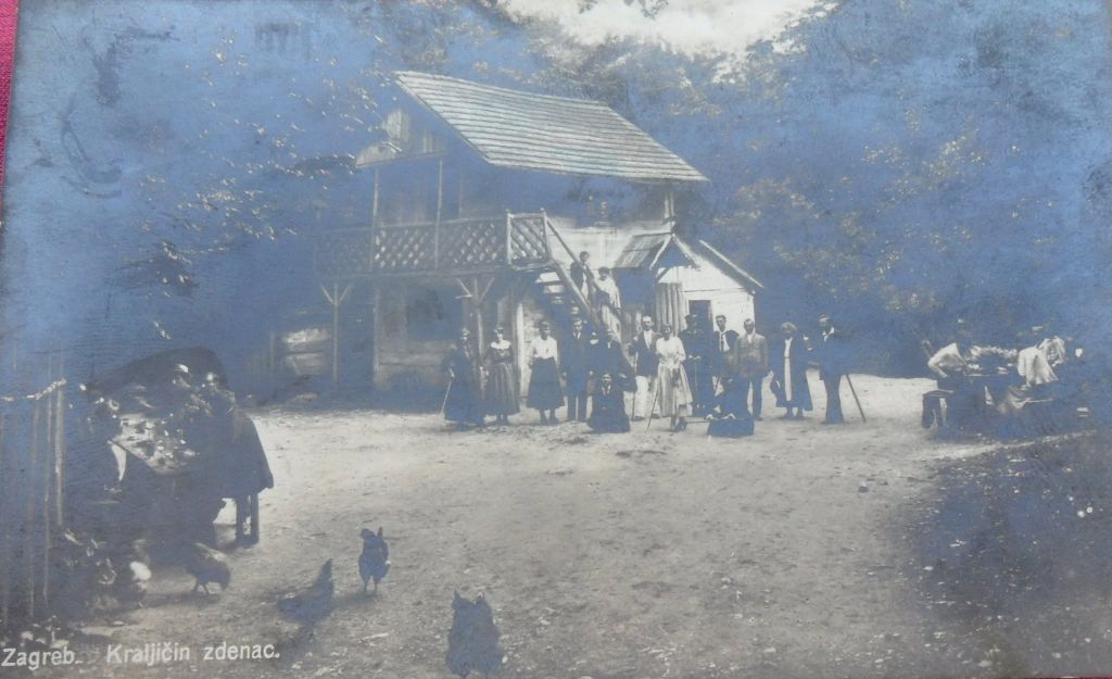 Sljeme. Kraljičin zdenac oko 1920. godine A